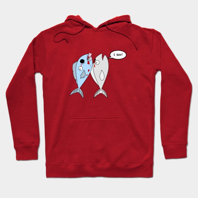 Zombie Fish Hoodie by belugatoons